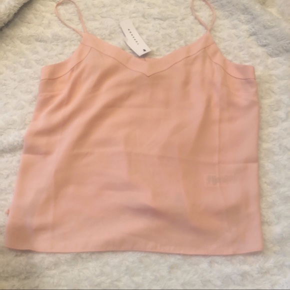 Topshop Tops - Top shop pink v neck inset camisole NWT sz 12